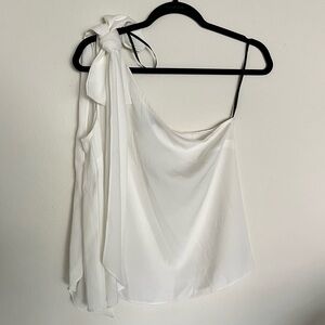 One Shoulder with Bow Top